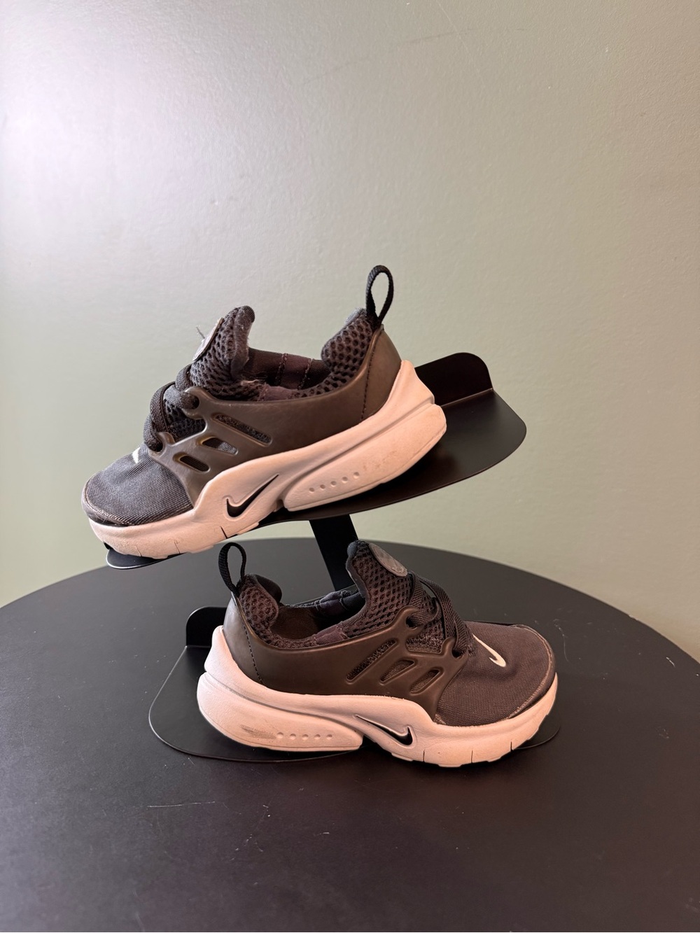 Nike Kids' Charcoal and White Slip-On Athletic Sneakers